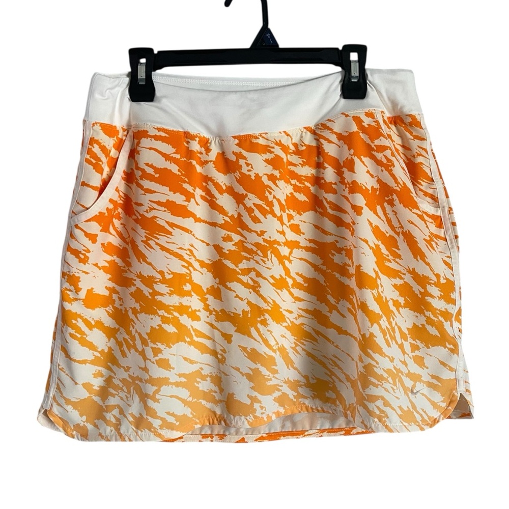 Nike Golf Dr Fit Skort Orange Ombré Print Sz L